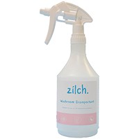 Zilch Washroom Disinfectant Trigger Spray Bottle, 750ml