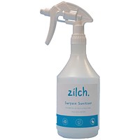 Zilch Surface Sanitiser Trigger Spray Bottle, 750ml