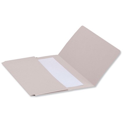 Concord Document Wallet Half Flap 250gsm Capacity 38mm Foolscap Buff [Pack 50]