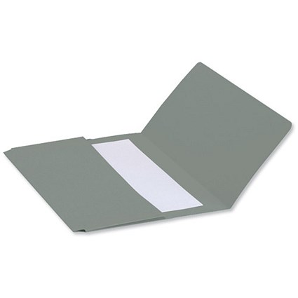 Concord Document Wallet Half Flap 250gsm Capacity 38mm Foolscap Green [Pack 50]