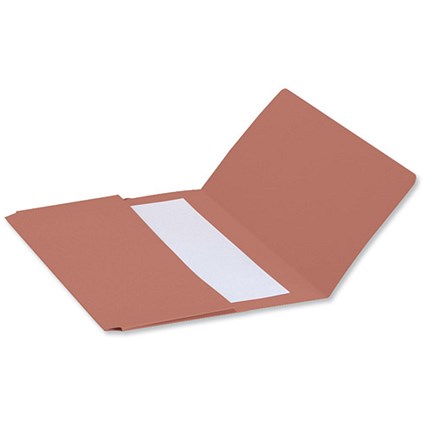 Concord Document Wallet Half Flap 250gsm Capacity 38mm Foolscap Red [Pack 50]