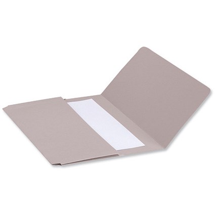 Concord Document Wallet Half Flap 285gsm Capacity 38mm Foolscap Buff [Pack 50]