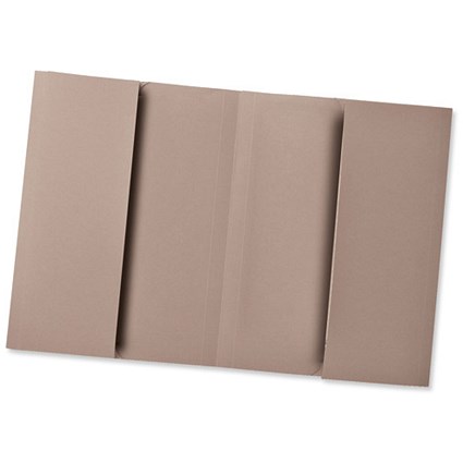 Concord Document Wallet 315gsm Double Pocket 2x30mm Foolscap Buff [Pack 25]