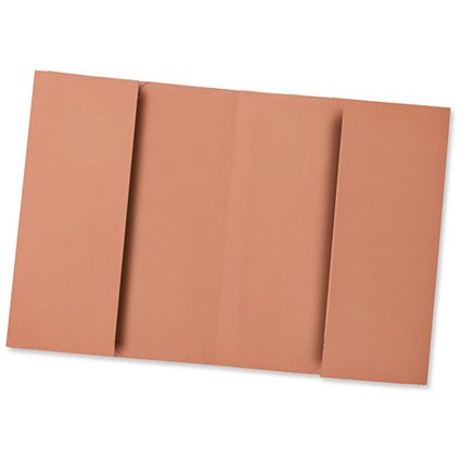 Concord Document Wallet 315gsm Double Pocket 2x30mm Foolscap Orange [Pack 25]