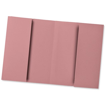 Concord Document Wallet 315gsm Double Pocket 2x30mm Foolscap Pink [Pack 25]