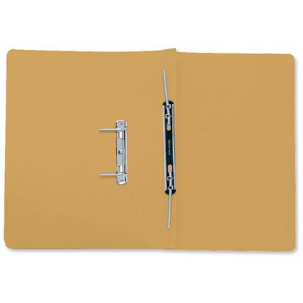 Concord Transfer Spring Files 300gsm 38mm Foolscap Yellow [Pack 25]
