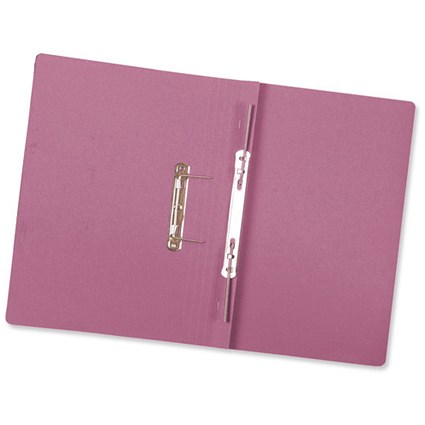 Concord Transfer Spring Files 420gsm 38mm Foolscap Pink [Pack 25]