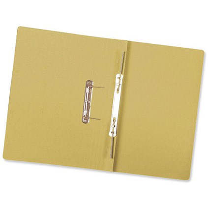 Concord Transfer Spring Files 420gsm 38mm Foolscap Yellow [Pack 25]