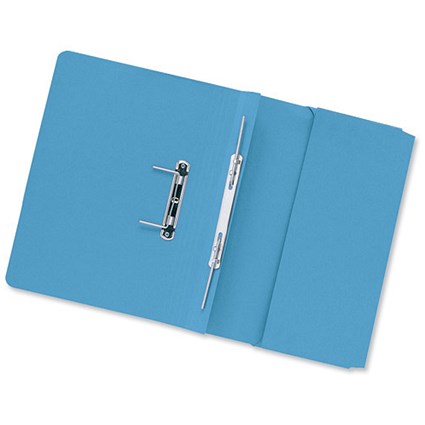 Concord Transfer Spring Files with Pocket 315gsm 38mm Foolscap Blue [Pack 25]