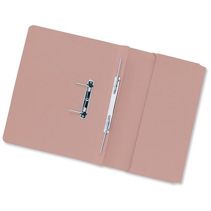 Concord Transfer Spring Files with Pocket 315gsm 38mm Foolscap Pink [Pack 25]