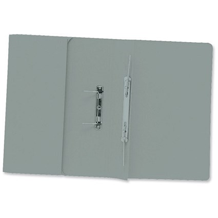 Concord Transfer Spring Files with Pocket 420gsm 38mm Foolscap Grey [Pack 25]