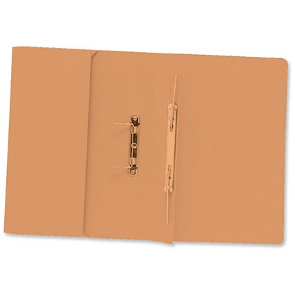 Concord Transfer Spring Files with Pocket 420gsm 38mm Foolscap Orange [Pack 25]