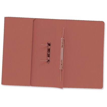 Concord Transfer Spring Files with Pocket 420gsm 38mm Foolscap Red [Pack 25]