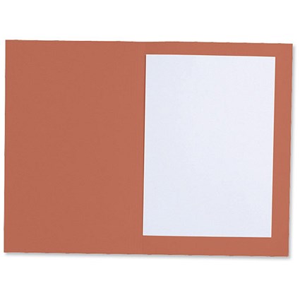 Concord Square Cut Folder Recycled Pre-punched 270gsm Foolscap Red [Pack 100]