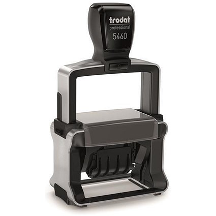 Trodat Professional TVC5460 Bespoke Line Dater Stamp, Self-Inking, 55x32mm