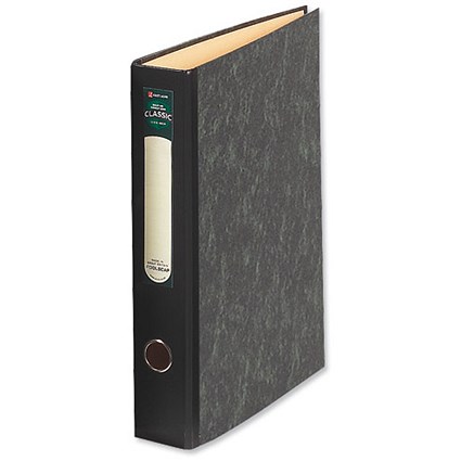 Rexel Classic Foolscap Lever Arch Files / Unslotted / 75mm Spine / Cloudy Grey / Pack of 10