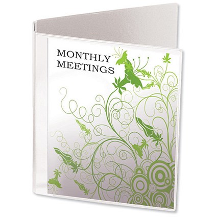 Elba Vision Presentation Ring Binder PVC 2 O-Ring 25mm Size A4 White [Pack 10]