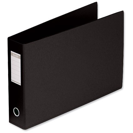 Bantex Lever Arch Files PVC 70mm Spine Oblong A3 Black [Pack 5]