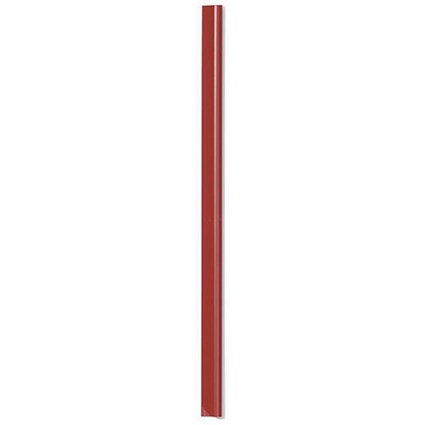 Durable Eurobar Spine Bars A4 Capacity 6mm Red [Pack 100]