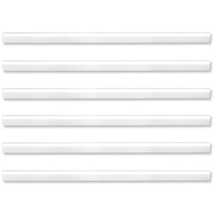 Durable Eurobar Spine Bars A4 Capacity 6mm White [Pack 100]
