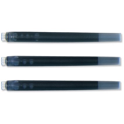 Parker Quink Cartridge Ink Refills / Royal Blue / Washable / 12 Boxes of 5