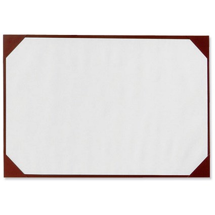 Leathercraft Commercial Blotter Half Demy W445xD285mm Burgundy
