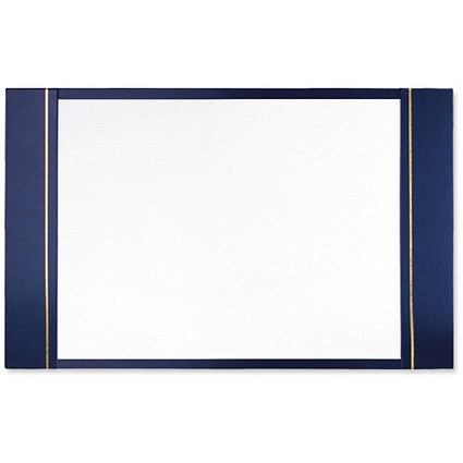 Leathercraft Military End Blotter 4mm Hardboard Half Demy W445xD285mm Blue