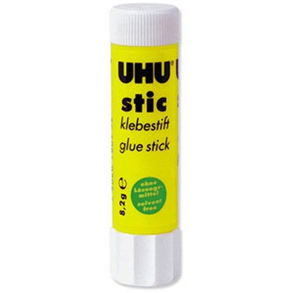 UHU Stic Glue Stick Solid Washable Non-toxic 8.2g [Pack 24]