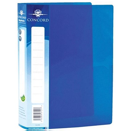 Concord Vibrant Ring Binder / 2 O-Ring / 30mm Spine / 15mm Capacity / A5 / Blue / Pack of 10