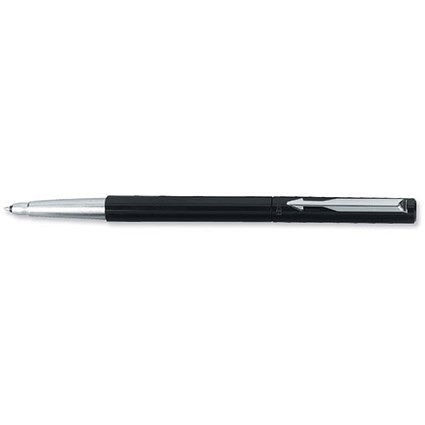 Parker Vector Standard Roller Ball Durable with Stainless Steel Nib and Trim Black