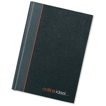 Collins Ideal Manuscript Book Casebound 80gsm Ruled 192 Pages A5 Black