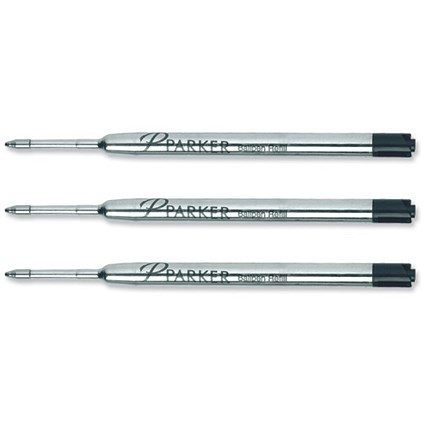 Parker Refill Ball Pen Medium Black [Pack 12]
