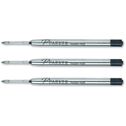 Parker Refill Ball Pen Fine Black [Pack 12]