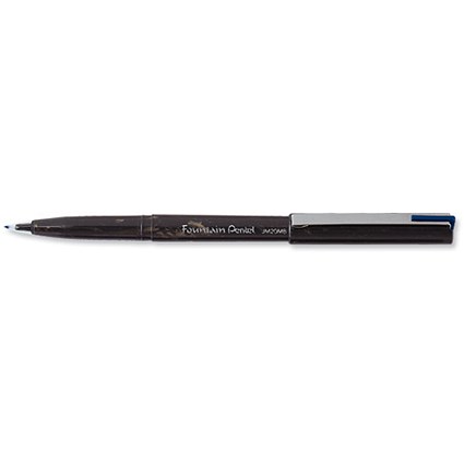 Pentel JM20 Fountain Pen Disposable with Adjusting Nib 0.3-0.4mm Line Blue [Pack 12]