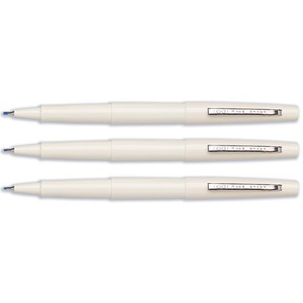 Paper Mate Ultrafine Pen Durable 0.8mm Tip 0.5mm Line Blue [Pack 12]