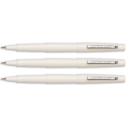 Paper Mate Ultrafine Pen Durable 0.8mm Tip 0.5mm Line Red [Pack 12]