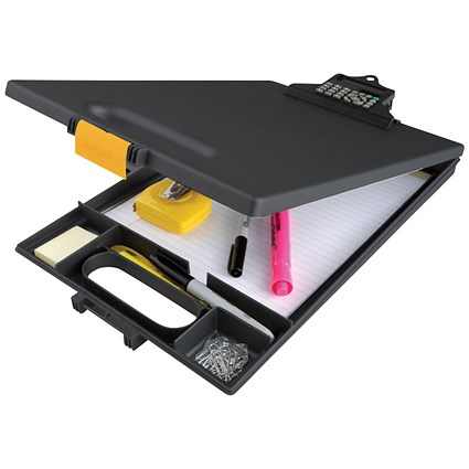 Clipcase Clipboard with Calculator, A4, Black