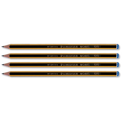 Staedtler 120 Noris Pencil Cedar Wood H Blue Cap [Pack 12]