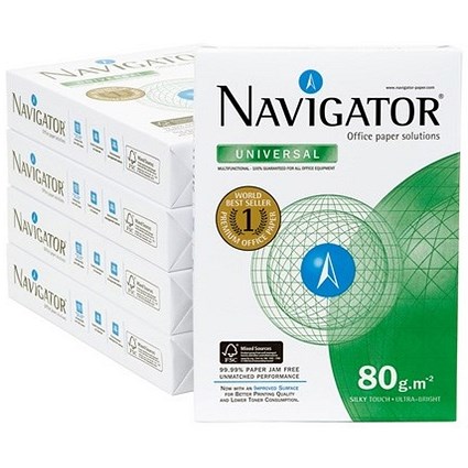 Navigator Universal A4 Paper / 80gsm / 5 x 550 sheets