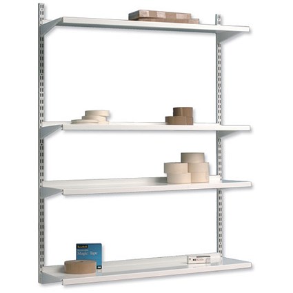 Trexus Top Shelf Shelving Unit System 4 Shelves Wall-mounted W1000xD270xH1524mm Metal