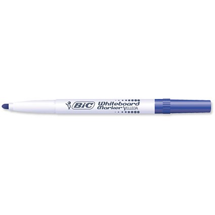 Bic Velleda 1741 Whiteboard Marker / Bullet Tip / Blue / Pack of 12