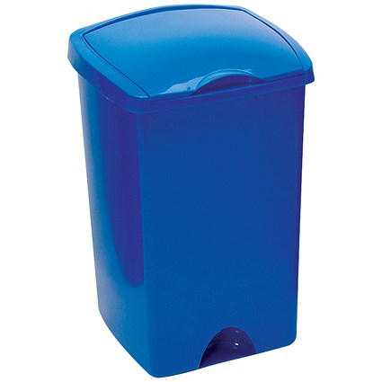 Addis Lift Up Top Bin, 50 Litres, Blue