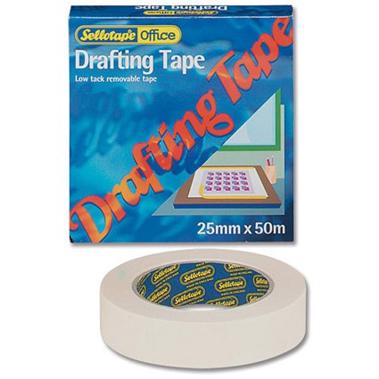 Sellotape Drafting Tape 25mmx50m [Pack 4]