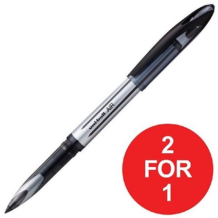 Uniball AIR UBA-188L Rollerball Pens / Black / Pack of 12 / Buy One Get One FREE