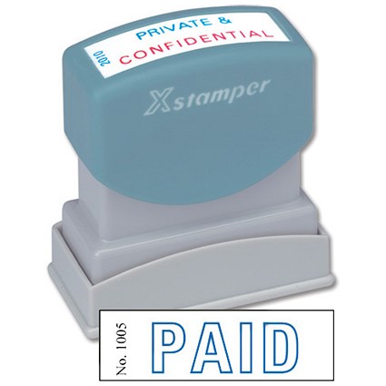 Xstamper Word Stamp Pre-inked Reinkable - Paid - W42xD13mm