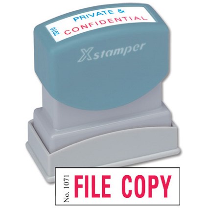Xstamper Word Stamp Pre-inked Reinkable - File Copy - W42xD13mm