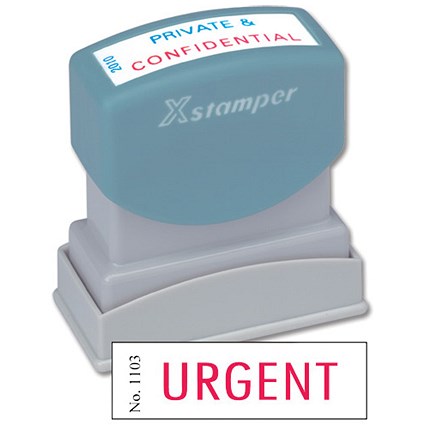 Xstamper Word Stamp Pre-inked Reinkable - Urgent - W42xD13mm