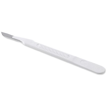 Disposable Plastic Scalpel with Integral Surgical Steel / No.10 Blade / Pack of 10