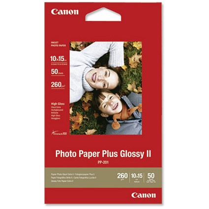 Canon PP-201 Photo Paper Plus Glossy 100x150mm [50 Sheets]