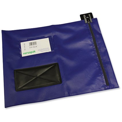 Versapak Mailing Pouch Durable PVC-coated Nylon 286x336mm Blue Ref CVF1BL